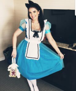 Leg Avenue Women's Classic Alice Costume Large Blue/White 24 61DL1YK7 2L