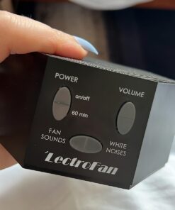 LectroFan High Fidelity White Noise Machine with 20 Unique Non-Looping Fan and White Noise Sounds and Sleep Timer Classic-Black Black Standard Packaging 44 61DL7GByzUL