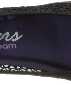 Skechers Sport Women's EZ Flex Sweetpea Slip-On Flat 6 Wide Black 11 61DN9OLYGhL