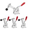Accessbuy Toggle Clamp Hold Down Clamp 220Lbs Holding Capacity Antislip Horizontal Quick Release Toggle Clamp 4 Pack 201B
