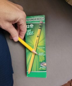 Ticonderoga My First Wood-Cased Pencils, Pre-Sharpened, 2 HB, Yellow, 12 Count Writing Instrument 12 Pack 31 61DOWlBpL