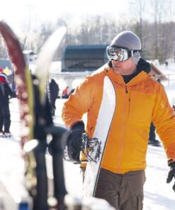 OutdoorMaster Ski Goggles PRO - Frameless, Interchangeable Lens 100% UV400 Protection Snow Goggles for Men & Women A0-blackframe Revosilverlens Vlt10% 29 61DOqMe7yHL