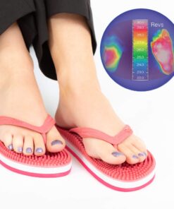 Revs - Lights - Men's and Women's Reflexology Massage Flip Flops 5 Women/4 Men Pink 11 61DUal26L2L
