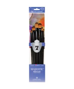 Majestic Royal and Langnickel Long Handle Paint Brush Set, Filbert, 7-Piece 7 61DVIfvmf5L