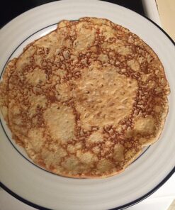 de Buyer Blue Carbon Steel Crepe & Tortilla Pan - 9.5” - Ideal for Making & Reheating Crepes, Tortillas & Pancakes - Naturally Nonstick - Made in France 9.5" 51 61DW91sNdBL 2