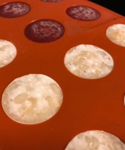 FUNSHOWCASE 15 Cavity Semi Sphere Half Round Dome Silicone Mold Chocolate Teacake Baking Tray, Orange 32 61DZZnO1SiL