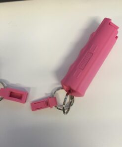 SABRE Pepper Spray, Supports National Breast Cancer Foundation, Maximum Police Strength OC Spray, Quick Release Keychain for Easy Carry and Fast Access, Finger Grip for More Accurate Aim, 25 Bursts Pink (1-Pack) 34 61DaQ1qqXBL