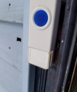 SadoTech Wireless Doorbell for Home - Battery Operated, 1000 Feet, Waterproof Door Bell w/LED Flash, 1 push button + 1 receiver, Waterproof White 51 61DdBB89YUL