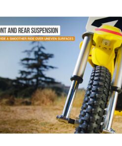 Razor MX650 Dirt Rocket Off-Road Motocross Bike – 36V Electric Ride-On, Up to 17 mph, Dual Suspension, Hand-Operated Dual Brakes, Twist Grip Throttle, Authentic Bike Geometry 28 61DfGvoPHeL