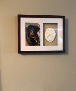 Pearhead Dog Or Cat Paw Prints Pet Wall Frame With Clay Imprint Kit, Pet Sentiment Keepsake Frame, Pet Memorial Picture Frame, Espresso 4 x 6" 39 61DgMikYbML