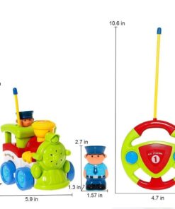 Liberty Imports My First Cartoon RC Remote Control Cars for Toddlers Ages 1-3, Radio Control Toy for Baby, Kids 18 Months+ (Train) Train 9 61DhX9rimL