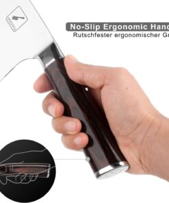 imarku Cleaver Knife 7 Inch Meat Cleaver - SUS440A Japan High Carbon Stainless Steel Butcher Knife with Ergonomic Handle, Ultra Sharp, Useful Kitchen Gadgets for Home and Restaurant 21 61DjCDPwkVL
