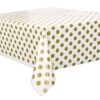 Elegant Gold Dots Rectangular Plastic Table Cover - 54" x 108" (1 Pc.) - Perfect for Parties, Events & Ceremonies 1 Count (Pack of 1) 61 61DjH7HgyYL