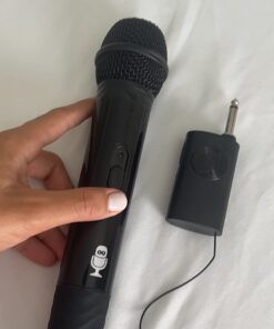 Singing Machine SMM107 Portable, Handheld, Wireless Karaoke Microphone, Black 25 61Dk f1PwL