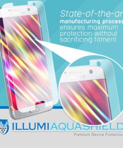 ILLUMI AquaShield Screen Protector Compatible with Samsung Galaxy S7 Edge (2-Pack)(Case Friendly) No-Bubble High Definition Clear Flexible TPU Film 33 61Dk7g3ds1S