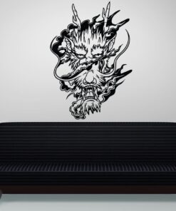 Stickerbrand Vinyl Wall Decal Sticker Smoke Dragon Head 1444m 7 61DkU6eP HL