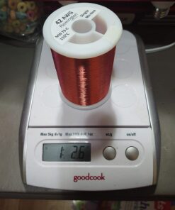 Remington Industries 42SNSPR 42 AWG Magnet Wire, Enameled Copper Wire, 1.0 lb, 0.0026" Diameter, 51313' Length, Red 10 61Dm61hhHQL