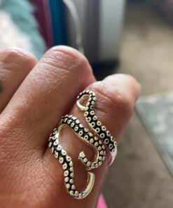 Vintage Titanium Steel Octopus Sea Monster Squid Kraken Punk Antique Ring Retro 33 61DmTa4viUL