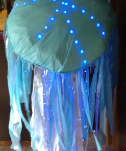 ITART Micro LED Blue String Lights 8 Packs Fairy Lights Battery Operated 6ft 20 LED Ultra Thin Silver Wire Waterproof for Costume Craft Party Clothes Jellyfish Halloween Blue (8 Pack) 36 61Dqg ULNSL