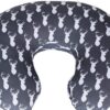 Maternity Breastfeeding Pillow Cover by Danha-Newborn Baby Feeding Cushion Case-Cute Donut Shape Wedge Pillow-Best Infant Support-for New Moms-Deer Head Prints Slipcover-Breathable Soft Fabric