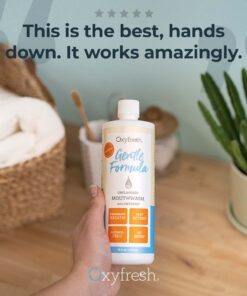 Oxyfresh Gentle Formula Unflavored Mouthwash – Perfect for Ultra Sensitive Gums & Teeth – No Mint, Zero Alcohol, Flavor Free – Fresh Breath. 16 oz. 11 61Dr0S0GaaL
