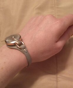 Accutime XOXO Women's Analog Watch with Rose Gold-Tone Case, Gray Sunray Dial, Narrow Gray Leather Strap - Official XOXO Woman's Rose-Gold Watch - Model: XO3400 43 61Dr4zSRCWL