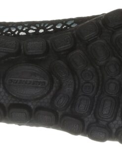 Skechers Sport Women's EZ Flex Sweetpea Slip-On Flat 6 Wide Black 10 61Ds9ueHjFL