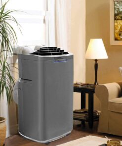 Whynter ARC-131GD 13,000 BTU (6,345 BTU SACC) Dual Hose Cooling Portable Air Conditioner, Dehumidifier, and Fan plus Storage bag for, up to 420 sq ft in Grey Cooling Only 32 61DsH08LjPL