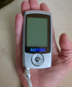 AUVON Rechargeable TENS Unit Muscle Stimulator, 24 Modes 4th Gen TENS Machine with 8pcs 2"x2" Premium Electrode Pads for Pain Relief A-silver 29 61Dtq0iBGL