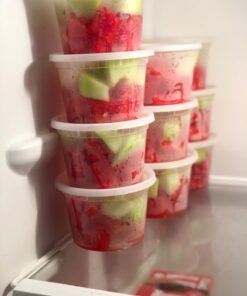 Glotoch 24 Pack 16 oz. (2 Cups) Plastic Food and Drink Storage Containers Set with Lids - Microwave, Freezer & Dishwasher Safe Eco-Friendly, BPA-Free, Reusable & Stackable 16 oz. - 24 Sets 44 61DtsF9vAiL 3