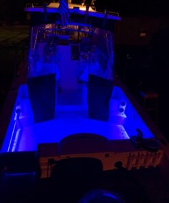 PryEU Blue (465-475nm) LED Strip Lights 12V Waterproof for Auto Car Truck Boat Motorcycle Interior Lighting 12'' 30CM 2835 SMD UL Listed Pack of 4 31 61DufXyIwL