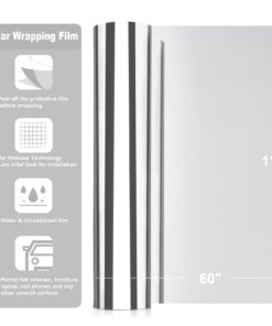 Alternative view of TECKWRAP 11.5" x 60" Chrome Mirror Silver Vinyl Wrap Adhesive Car Sticker Decal Film