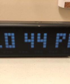 LaMetric TIME Wi-Fi Clock for Smart Home - Social Media Counter - Cinema Lightbox - Digital Alarm Clock with Weather - Retro Pixel Art Bluetooth Speaker with 37x8 LED Display 50 61Dz8lM1b2L