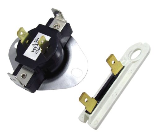 Edgewater Parts 3387134 & 3392519 Cycling Thermostat & Thermal Fuse for Whirlpool & Kenmore Dryer