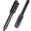 Hair Straightener Brush, TYMO Ring Hair Straightener Comb Straightening Brush for Women with 5 Temps 20s Fast Heating & Dual Voltage Black 38 61E sTWtNL