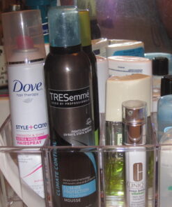 STORi 5-Compartment Clear Plastic Organizer | Rectangular Divided Makeup and Vanity Storage Bin and Office Desk Caddy | Scalloped Wall Design | Made in USA 52 61E0VqP6h9L