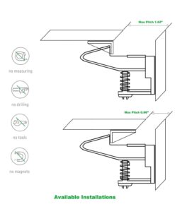 Child Safety Cabinet Locks Latches - 12 Pack,Kids Baby Proofing Lock Child Proof Drawer Locks - Cupboard Hidden Latch - Adhesive,Door Spring Lock - No Tools,Drill (White) 22 61E0fyTzGSL