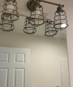 Design House 519728 Ajax 3 Light Vanity Light, Galvanized Steel Finish 45 61E2WmP1IAL