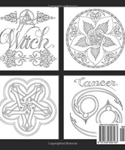 Alternative view of Zodiac and Pentagram Adult Coloring Book: Stress Relieving Coloring Book For Witch, Wiccan and Pagan (Zodiac and Pentagrams)