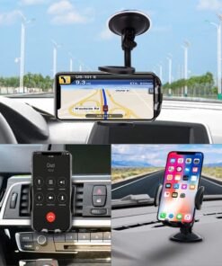 Alternative view of Car Phone Mount, Vansky 3-in-1 Cell Holder Air Vent Dashboard Mount Windshield for iPhone Xs Max R X 8 Plus 7 6S Samsung Galaxy S9 S8 Edge S7 S6 LG Sony and More