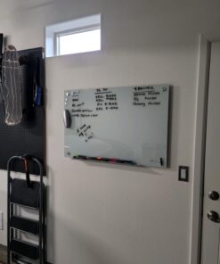 Quartet Magnetic Glass Dry Erase White Board, 3' x 2' Whiteboard, Infinity Frameless Mounting, White Surface (G3624W) 3' x 2' 30 61E9V2k7ZNL