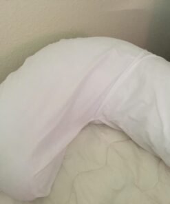 DMI Body Pillow, Side Sleeper Pillow and Pregnancy Pillow with Contoured Support to Eliminate Neck, Back, Hip, Joint Pain and Sciatica Relief with Removable Washable Cover, Firm, U Shape Neck Pillow Half Body Pillow 44 61EC7UIi9nL