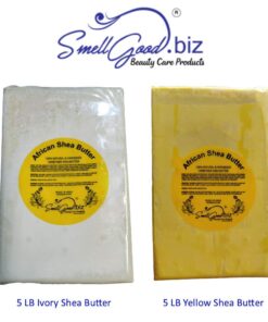 SmellGood Raw Unrefined Ivory Shea Butter TOP Grade From Ghana 5 lbs- SOFT 5 Pound (Pack of 1) 29 61EDp zkuPL