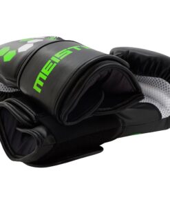 Meister Formula Hex Bag Mitts for MMA, Boxing & Muay Thai (8oz -10oz) Black w/ Green Small / Medium (9oz) 8 61EGO2VoMOL
