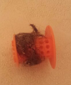 TubShroom Tub Hair Catcher Protector, Fits 1.5" - 1.75" Drain, Orange 33 61EMYh0KBAL