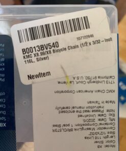 KMC X8.99/X8 Bicycle Chain (1/2 x 3/32-Inch, 116L, Silver) 1 44 61EOViTVYrL