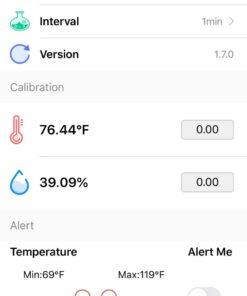 Inkbird Thermometer and Hygrometer Smart Sensor Data Logger with Waterproof External Probe Magnet Alert for Android and iOS Used for Food Storage Brewing Reptiles Instrument IBS-TH1. IBS-TH1+Probe. 50 61EP9jRhujL