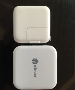 iClever BoostCube 2nd Generation 24W Dual USB Wall Charger with SmartID Technology, Foldable Plug, Travel Power Adapter for iPhone Xs/XS Max/XR/X/8 Plus/8/7 Plus/7/6S/6 Plus, iPad Pro Air/Mini and Other Tablet 1 Pack 47 61EQYtvodWL