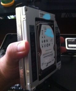 ZXUY Hard Drive SATA 2nd HDD Caddy Tray for Unibody 9.5mm Laptop CD/DVD-ROM Drive Slot (Replacement Only for SSD and HDD) 43 61ERRE130SL