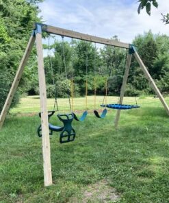 Eastern Jungle Gym Easy 1-2-3 A-Frame 2 Brackets for Swing Set with All Mounting Hardware, Green 2 A-Frame Swing Set Brackets 44 61ESicunQOL